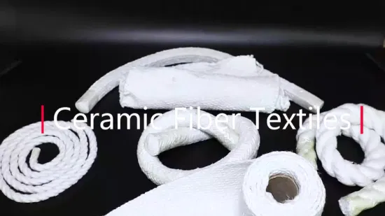 Tissu résistant à la chaleur de fibre de céramique d'isolation thermique de four industriel de matériel de cachetage
